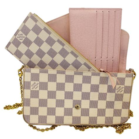 lv pochette accessoires damier azur|Pochette Félicie Damier Azur Canvas .